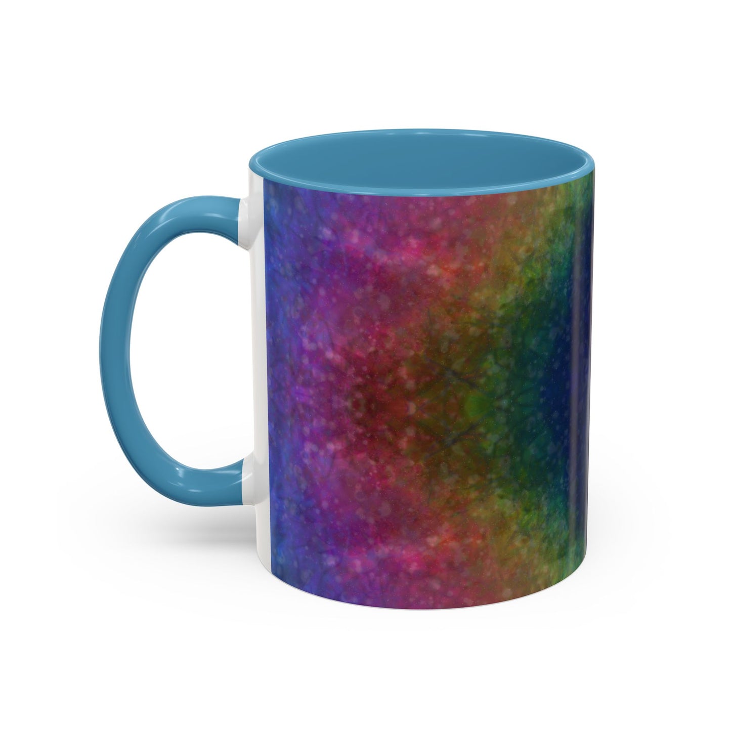 Rainbow Silk Accent Coffee Mug