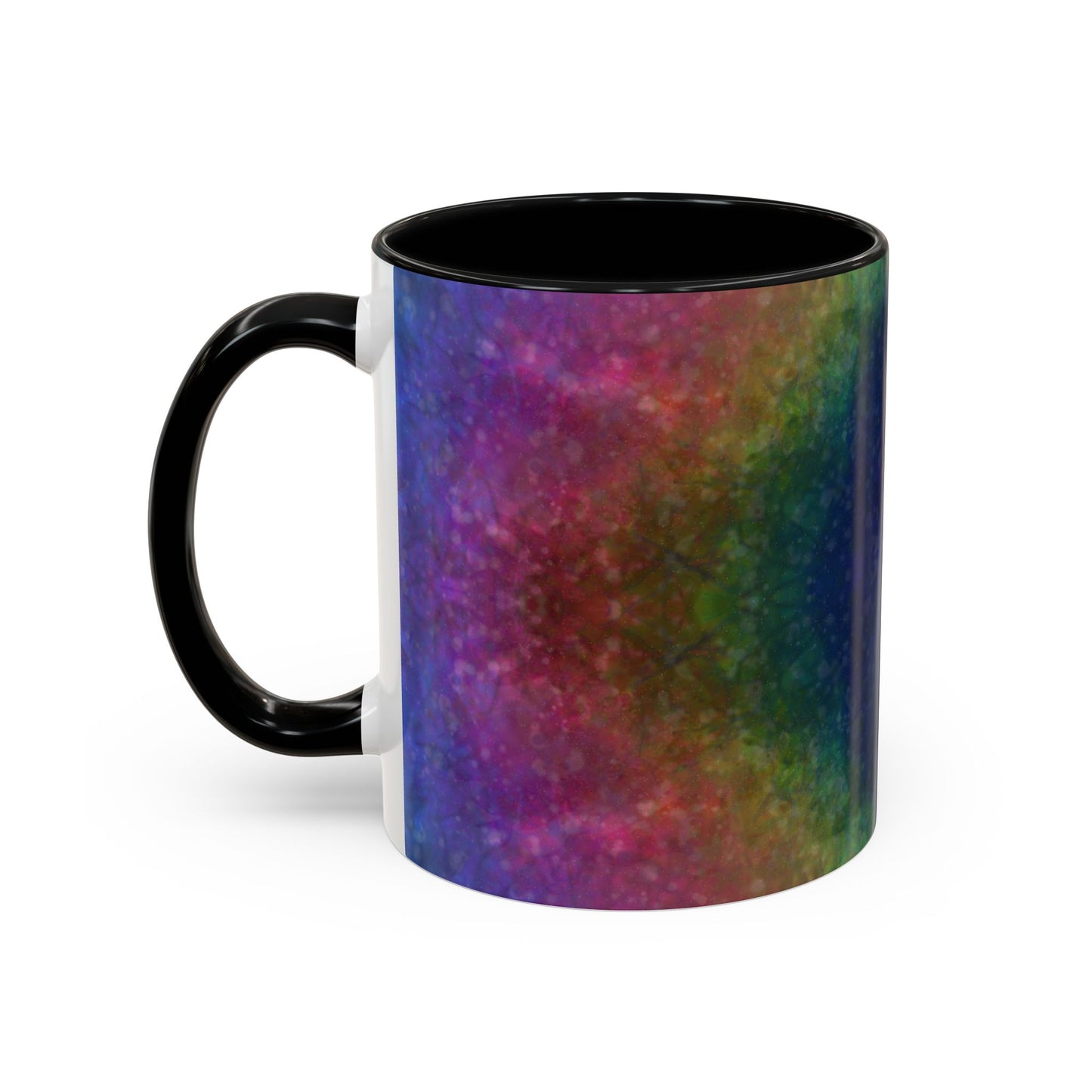 Rainbow Silk Accent Coffee Mug