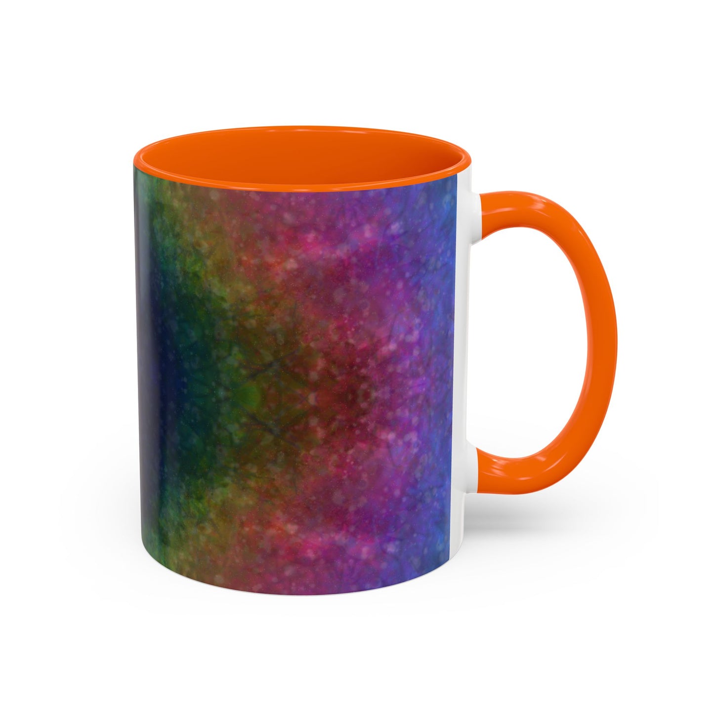 Rainbow Silk Accent Coffee Mug