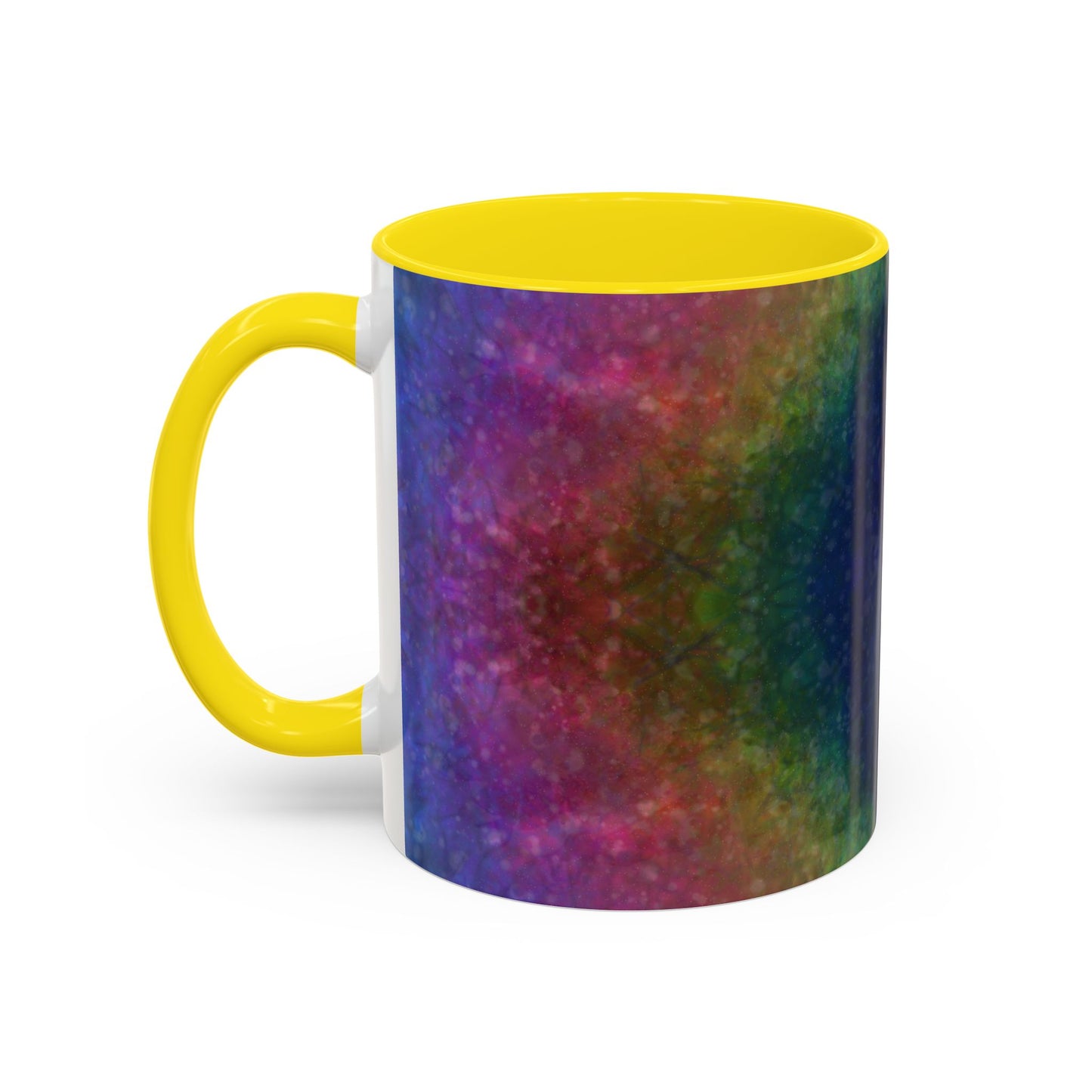 Rainbow Silk Accent Coffee Mug