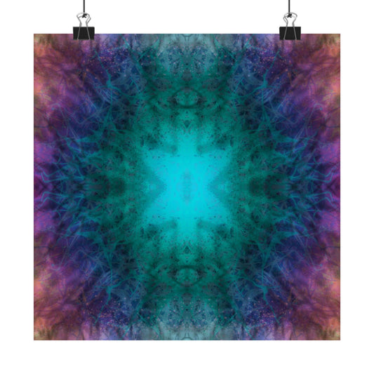 Chromatic Flow – Rainbow Silk Wave Abstract Poster