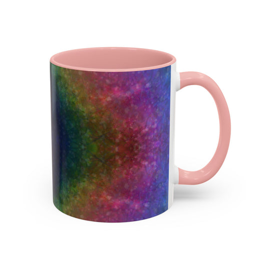 Rainbow Silk Accent Coffee Mug