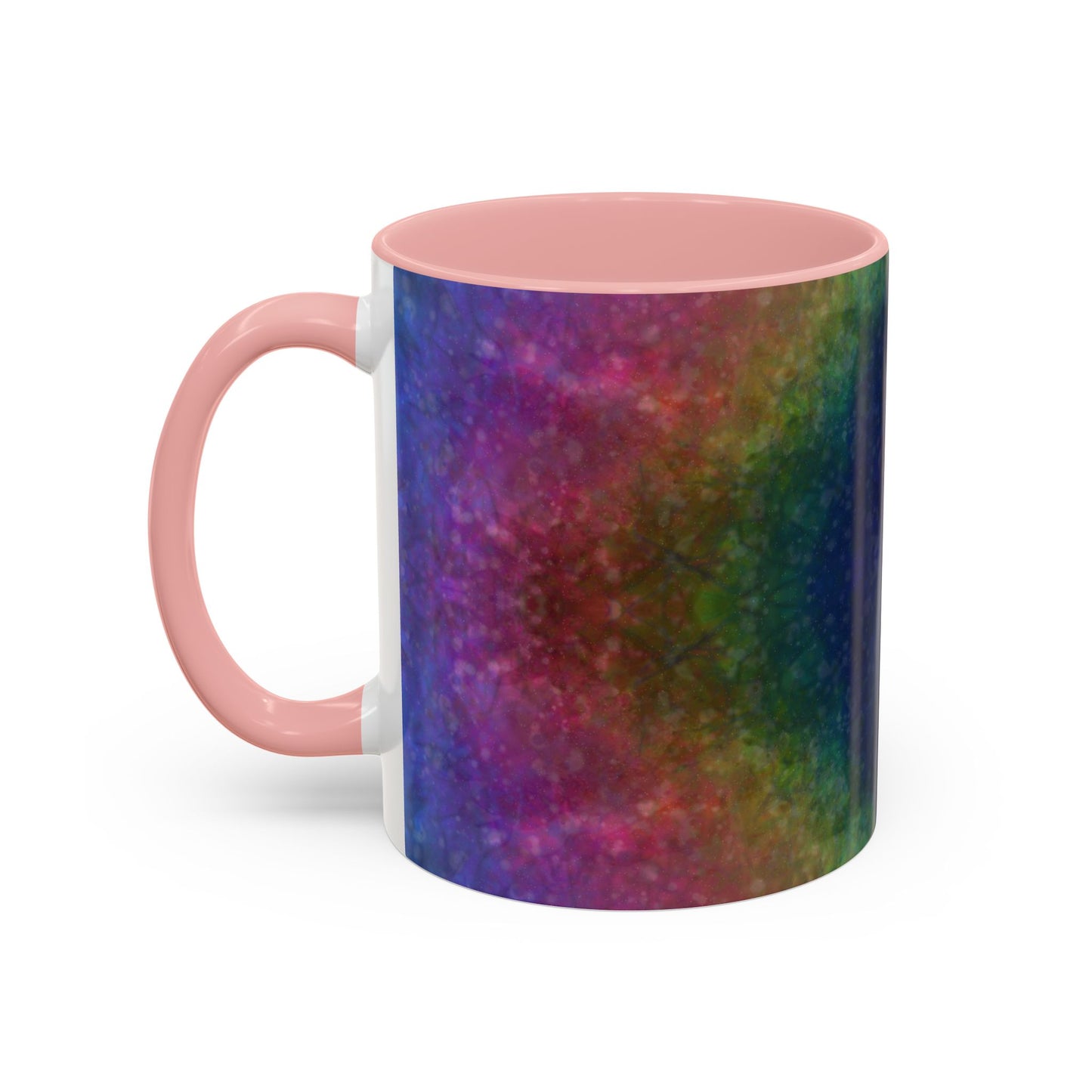 Rainbow Silk Accent Coffee Mug