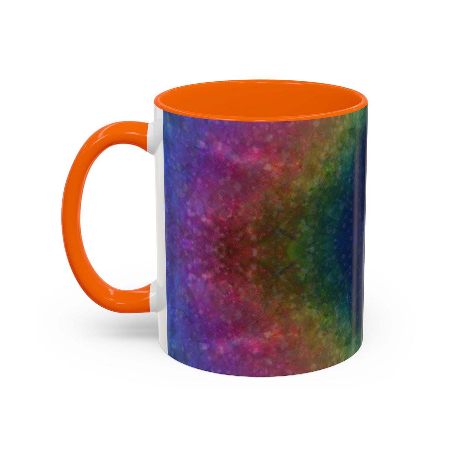 Rainbow Silk Accent Coffee Mug