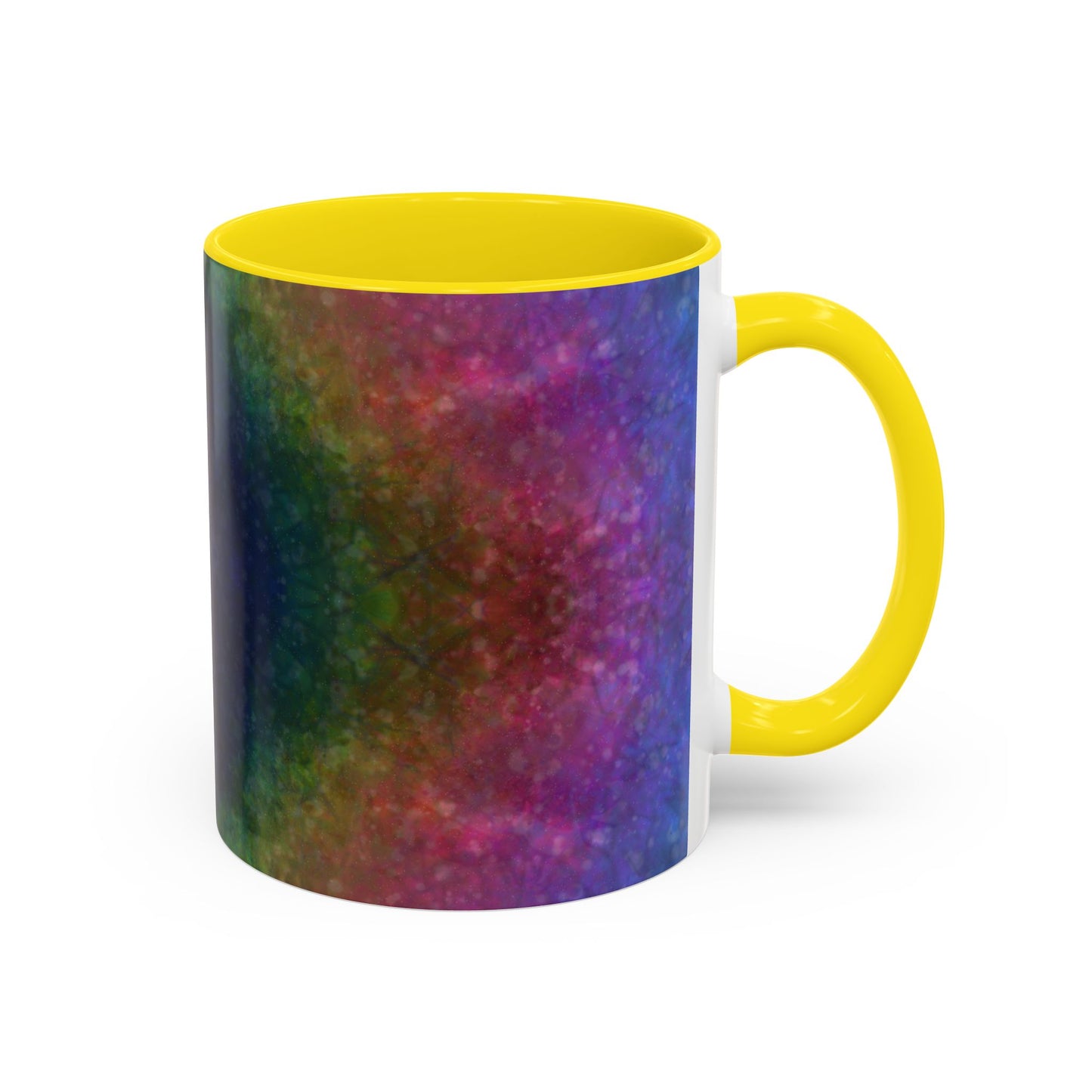 Rainbow Silk Accent Coffee Mug
