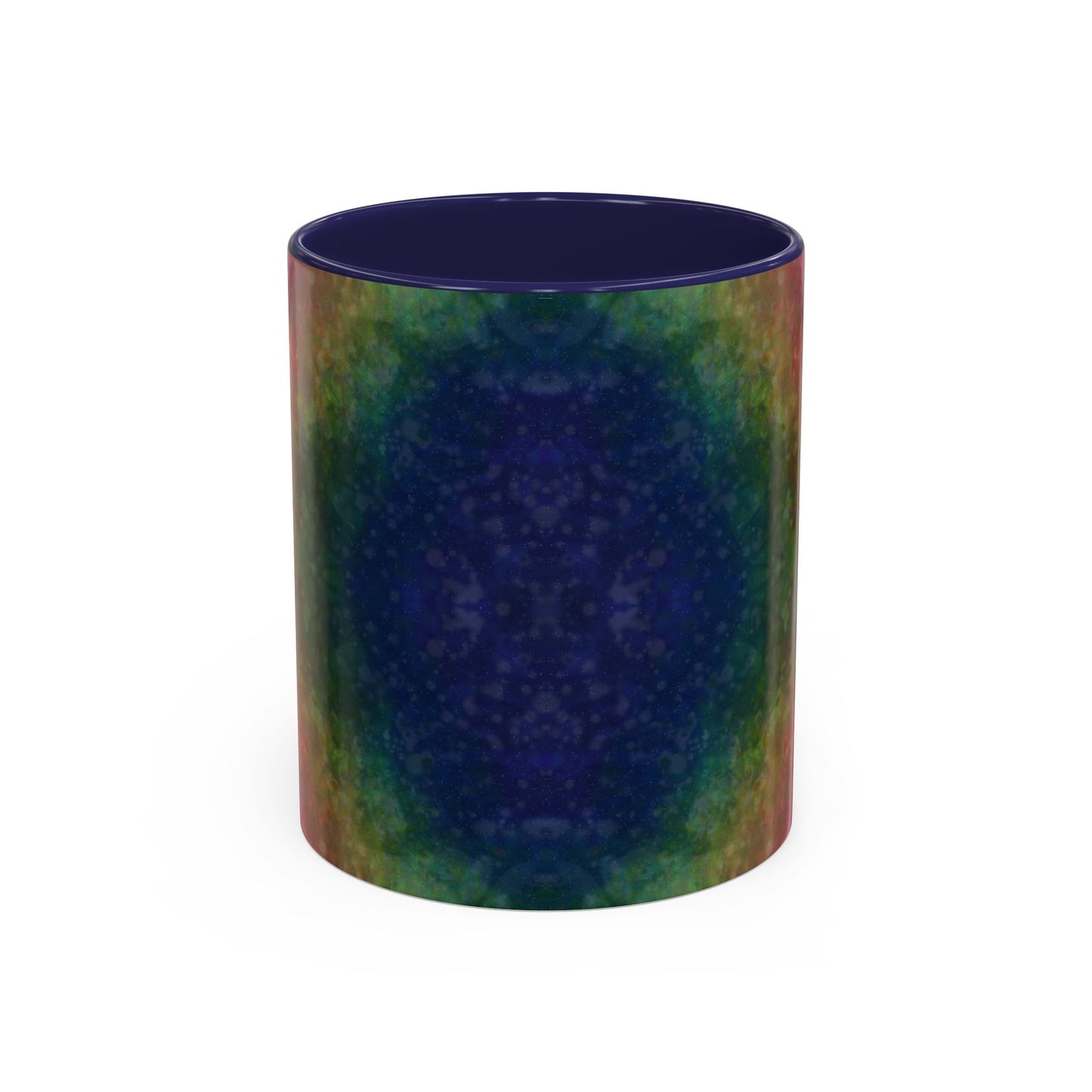 Rainbow Silk Accent Coffee Mug
