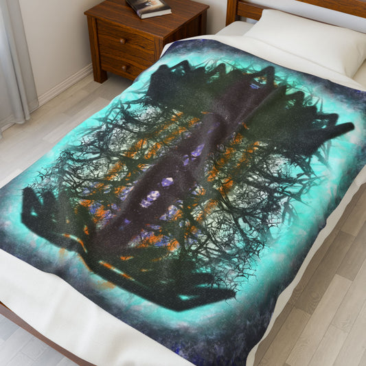 Cold Stone Velveteen Plush Blanket
