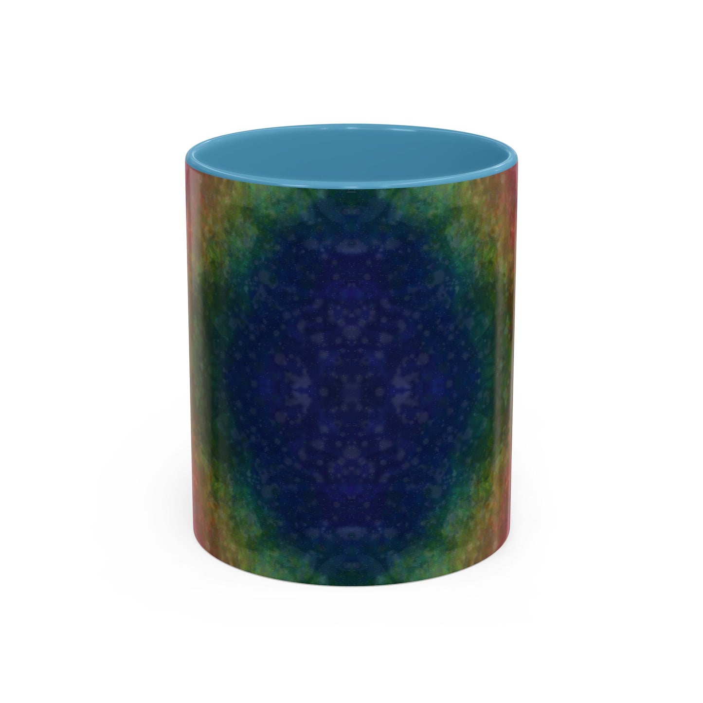 Rainbow Silk Accent Coffee Mug
