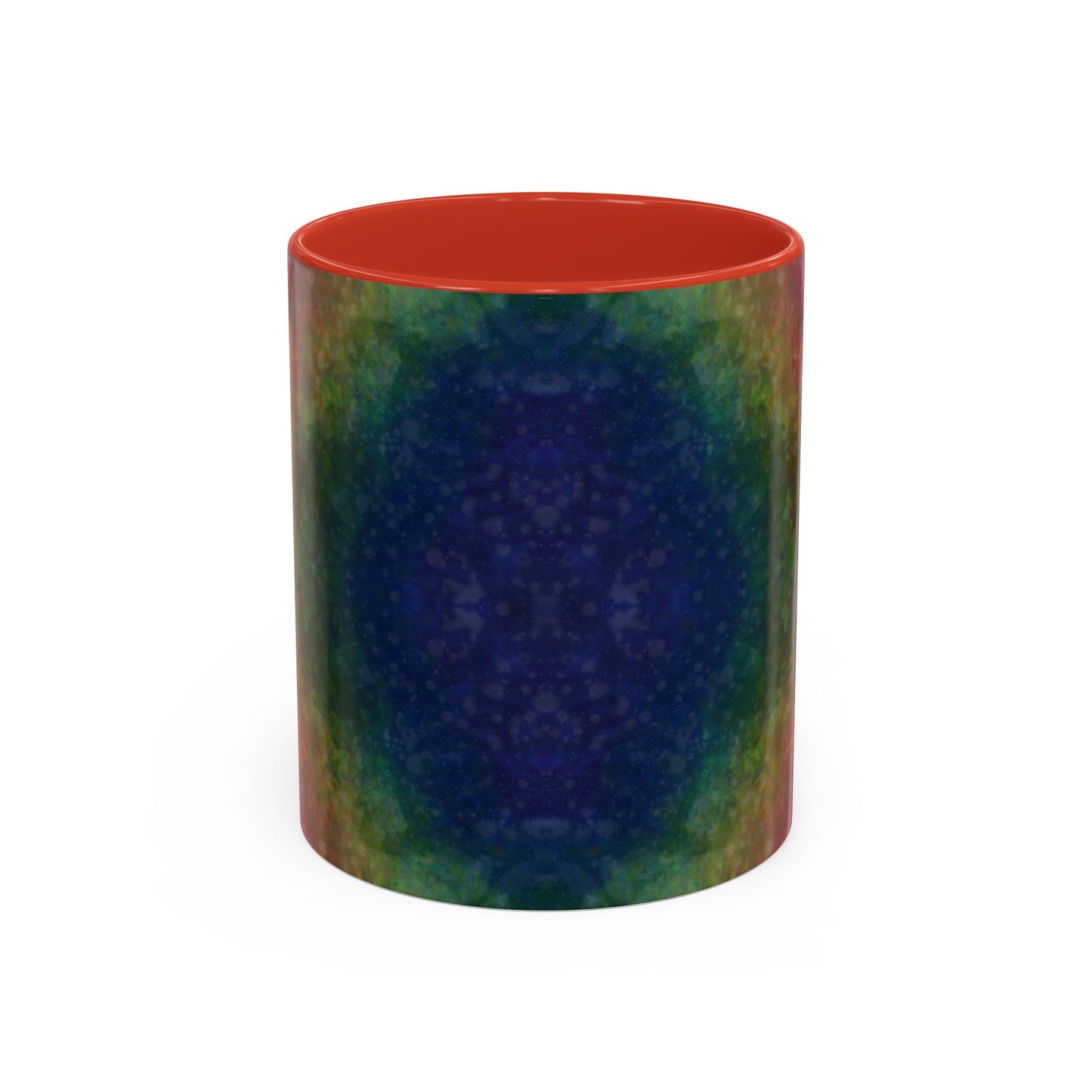 Rainbow Silk Accent Coffee Mug